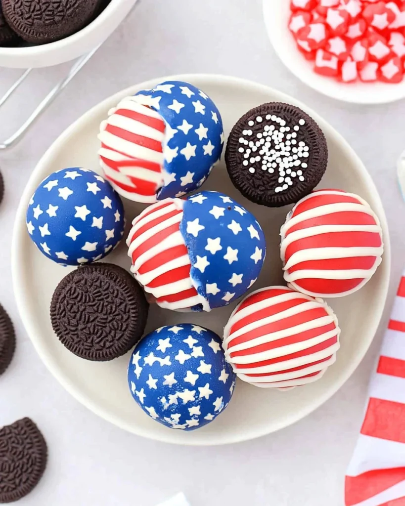 4th Of July Oreo Balls