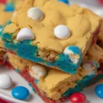 4th of July Cake-Mix Cookie Bars