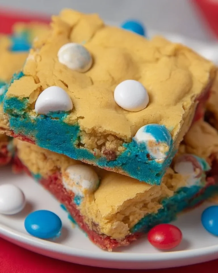 4th of July Cake-Mix Cookie Bars