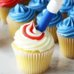 American Flag Cup Cake