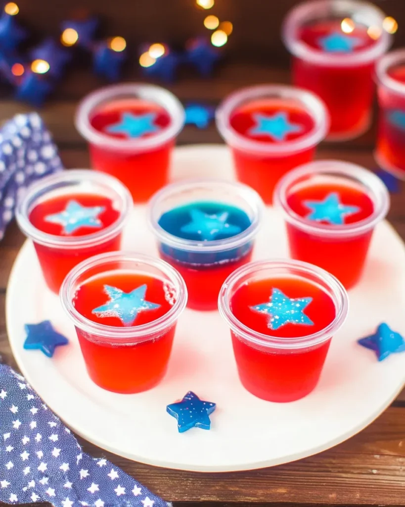 American Flag Jello Shots