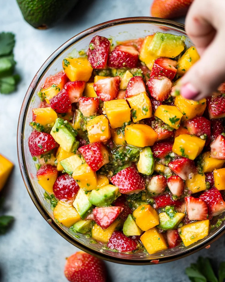 Avocado Strawberry Mango Salsa