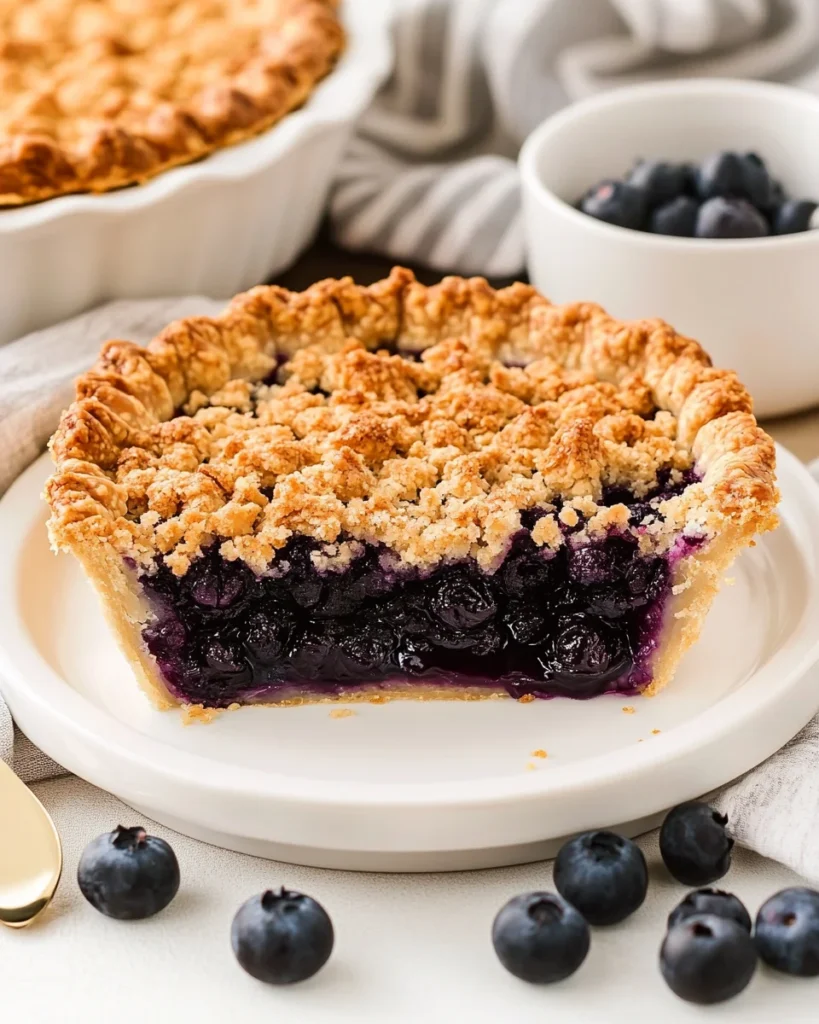 Blueberry Crumble Pie