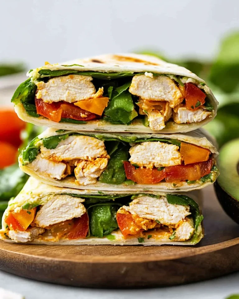 Healthy Chicken Avocado Wraps