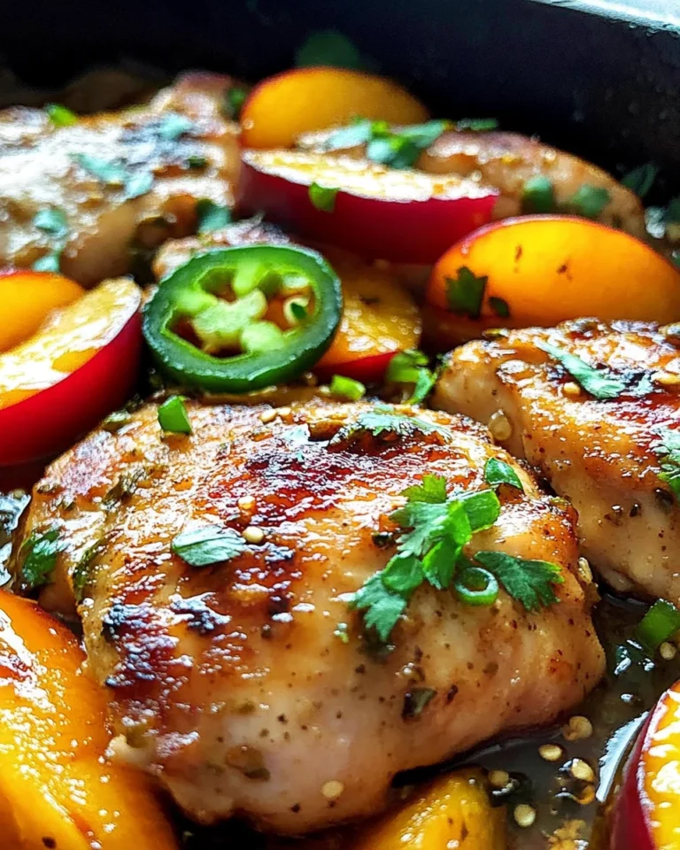 Jalapeno Peach Chicken