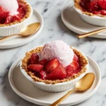 Mini Strawberry Ice Cream Pies