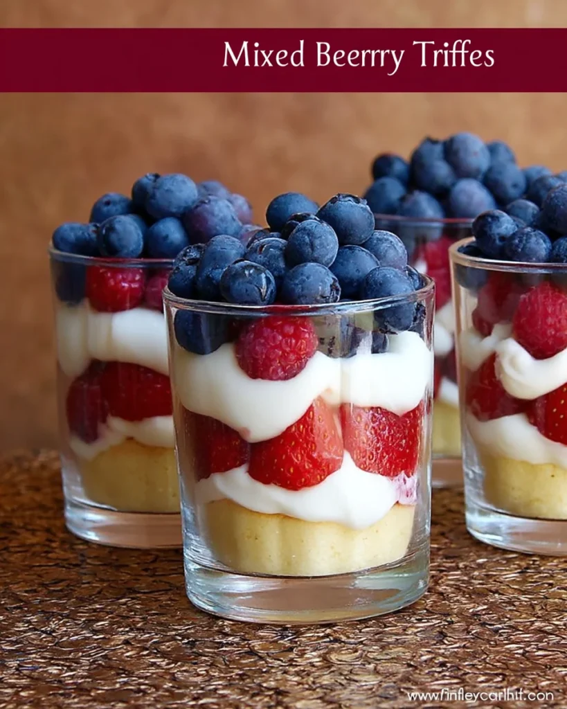 Mixed Berry Mini Trifles