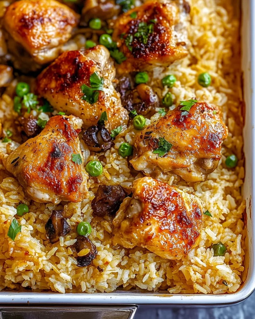 Oven Baked Chicken and Rice