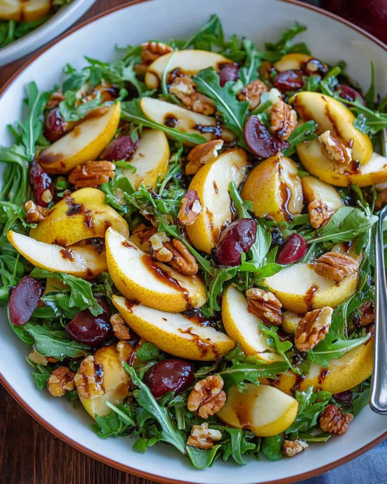Pear Salad with Balsamic Vinaigrette