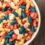 RED WHITE AND BLUE PASTA SALAD