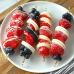 Red, White and Blue Fruit Kabobs