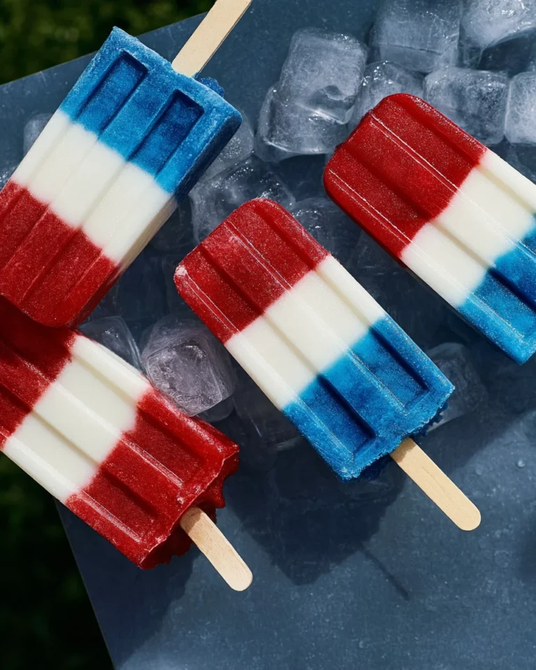 Red White and Blue Popsicles
