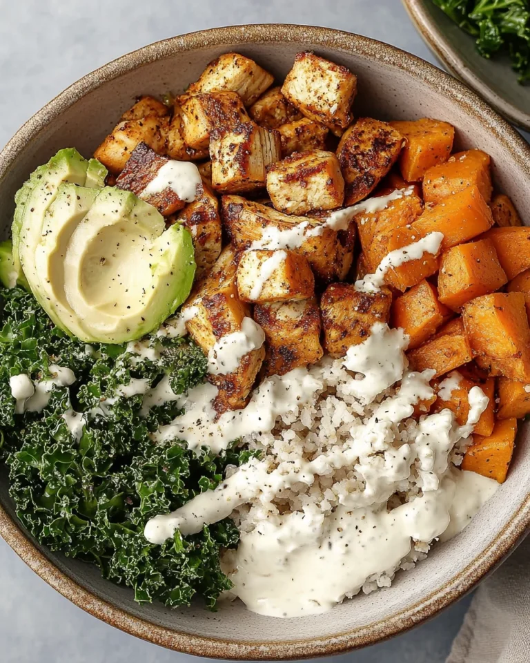 Roasted Chicken, Sweet Potato, and Kale Bowls