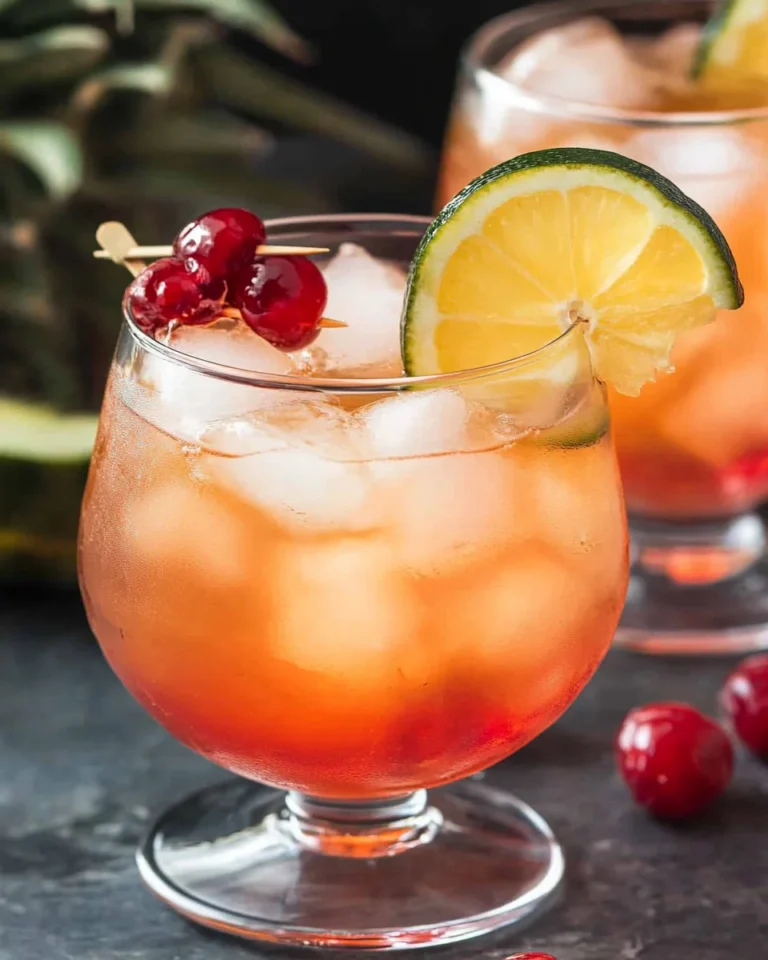 Rum-Less Rum Punch Mocktail