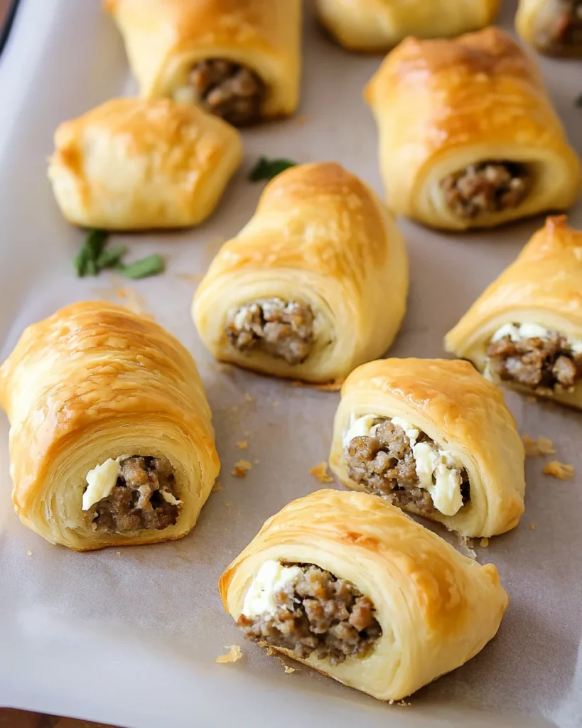 Sausage Cream Cheese Crescent Rolls