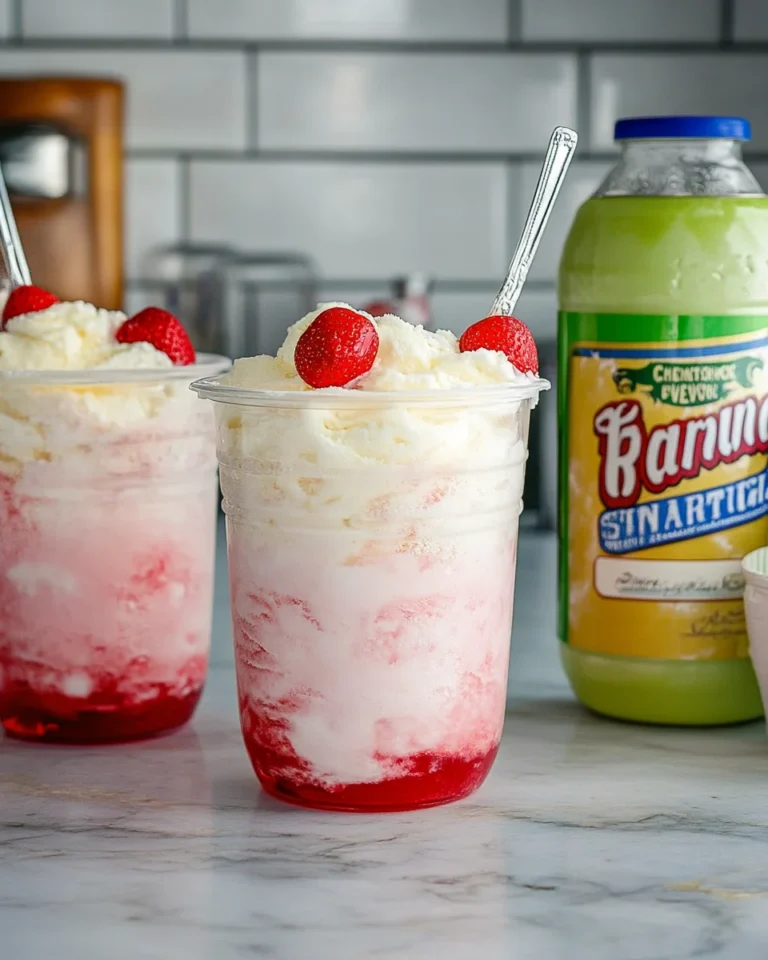 Shirley Temple Ice Cream Float