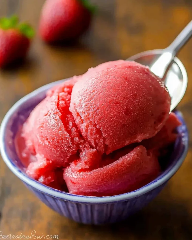 Strawberry Sorbet Recipe