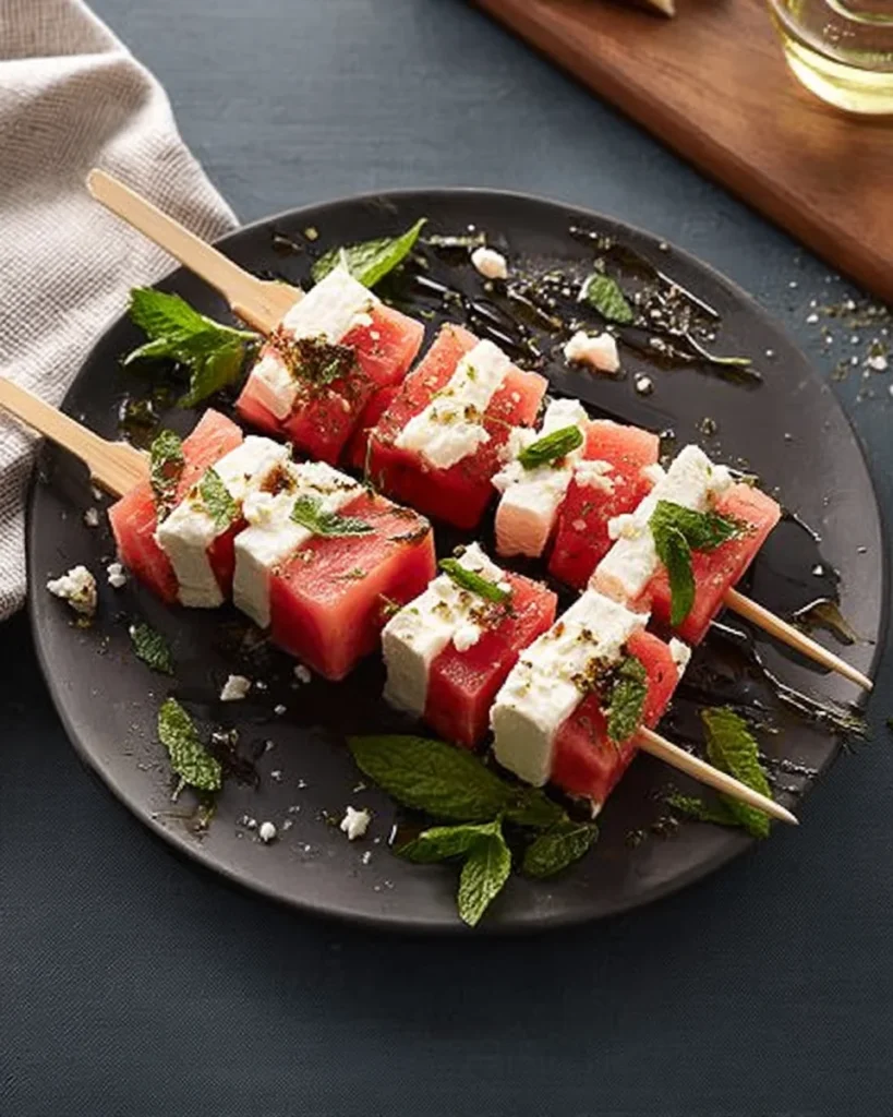 Watermelon-Feta Skewers