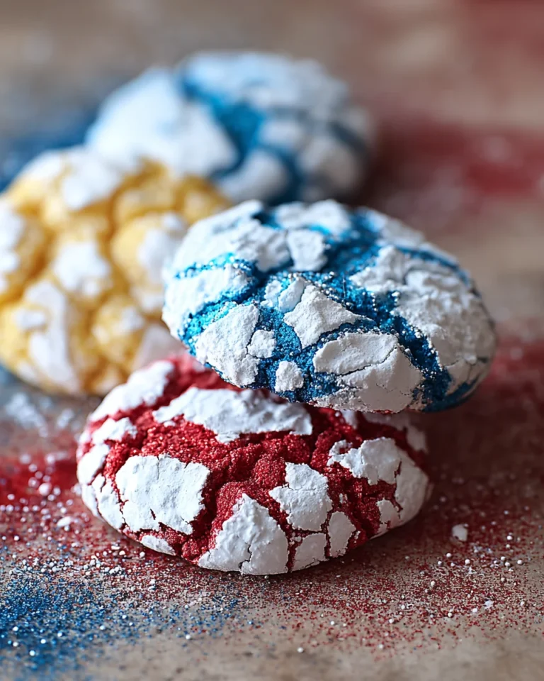 4th of July Crinkle Cookies