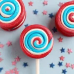 4th of July Marshmallow Pinwheels
