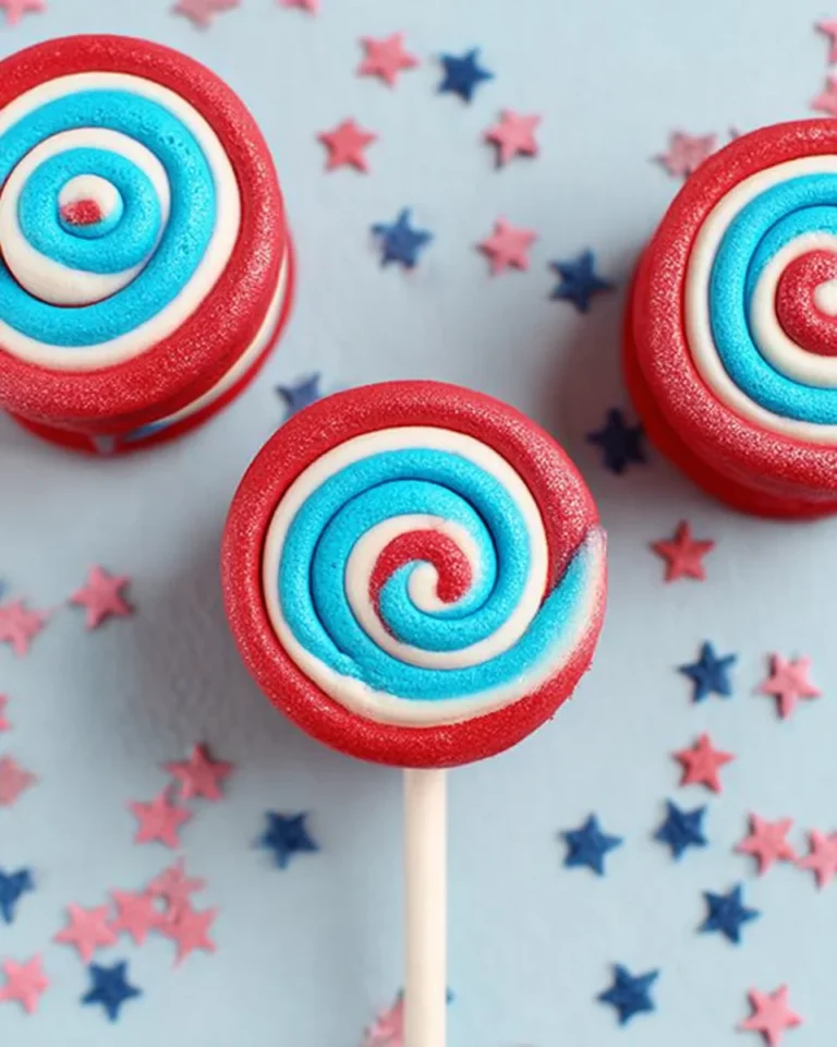 4th of July Marshmallow Pinwheels