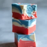 4th of July Tie Dyed Fudge