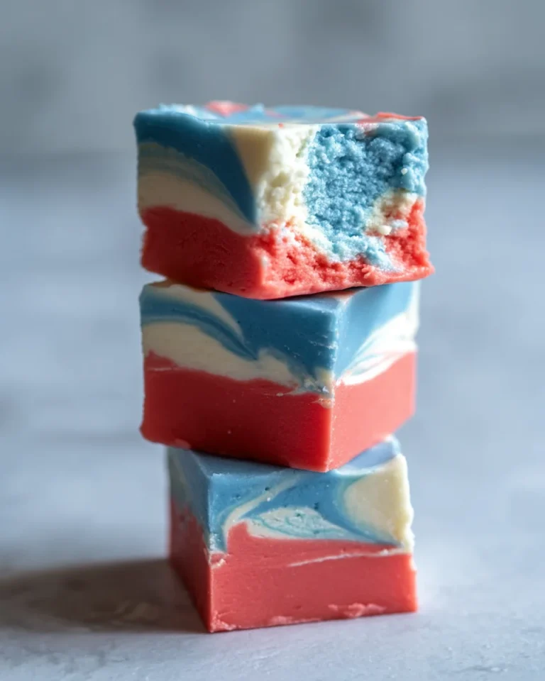 4th of July Tie Dyed Fudge