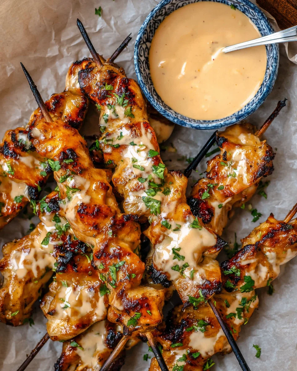Bang Bang Chicken Skewers