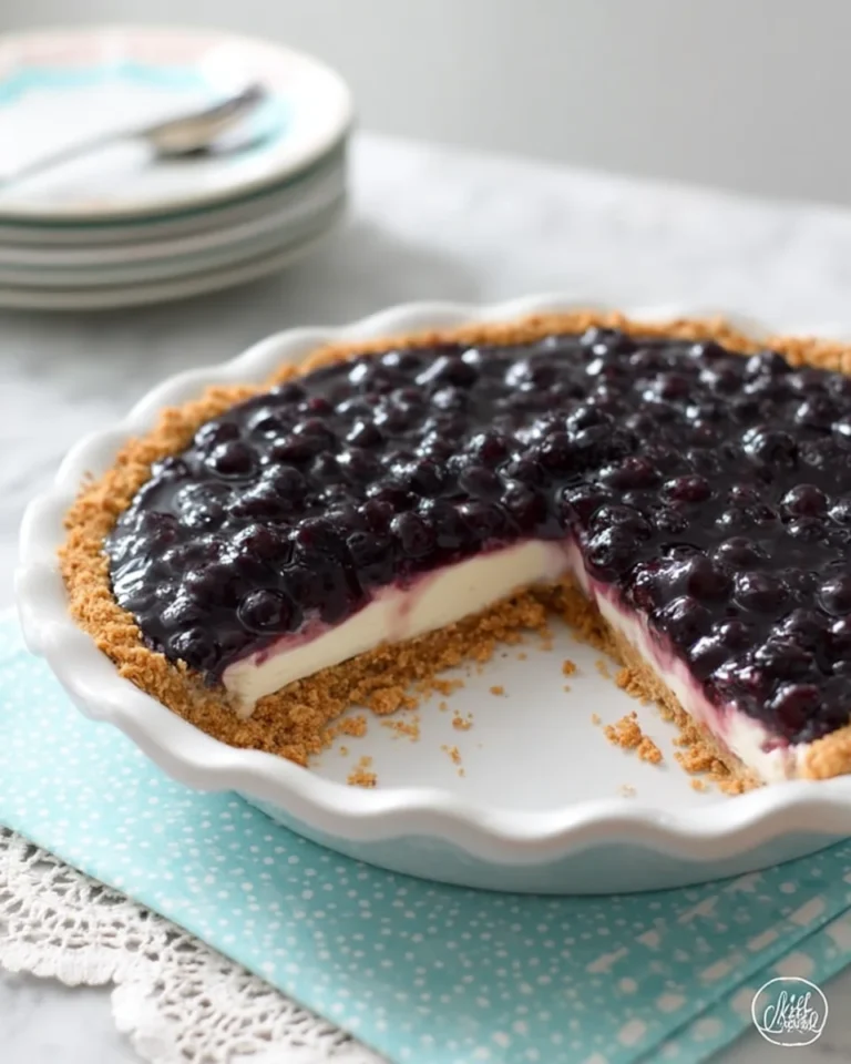 Blueberry Cream Pie