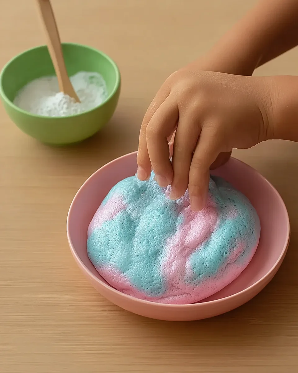 Cornstarch and Dish Soap Bubble Dough