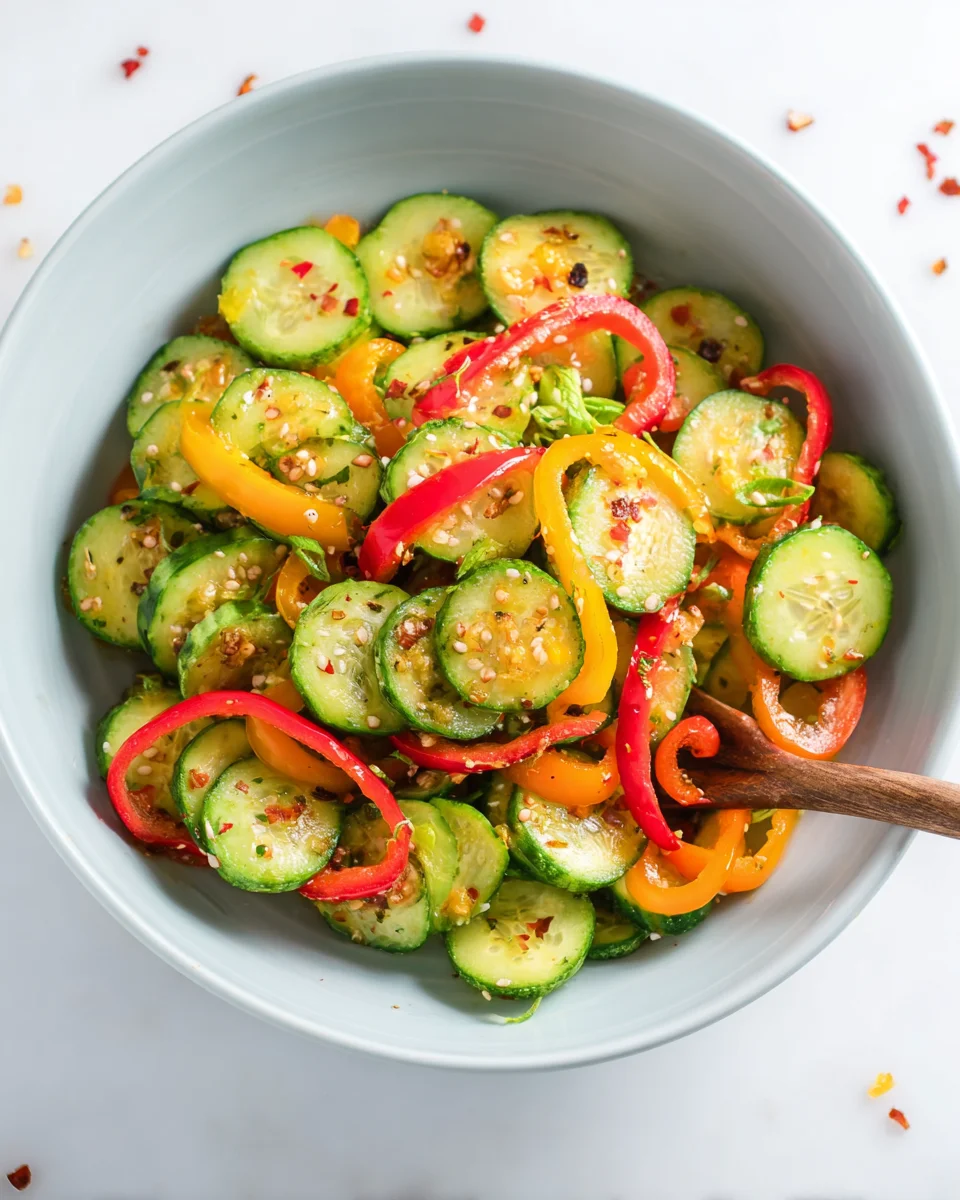 Cucumber and Sweet Pepper Salad