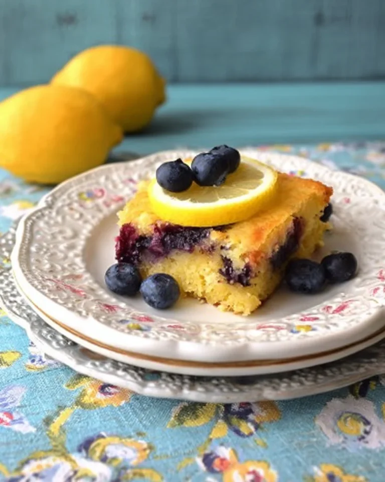 Lemon Blueberry Sheet Cake