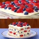 No Bake Icebox Cake with Summer Berries
