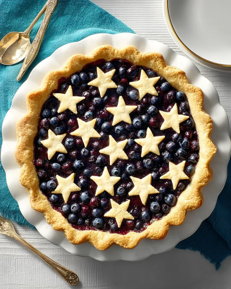 Star-Studded Blueberry Pie