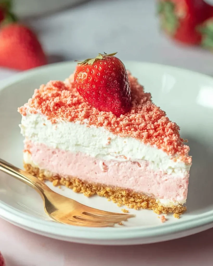 Strawberry Crunch Cheesecake Delight