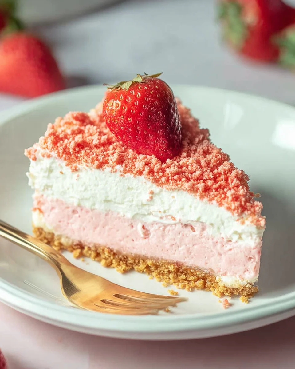 Strawberry Crunch Cheesecake Delight