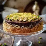 kataifi Dubai chocolate cake recipe