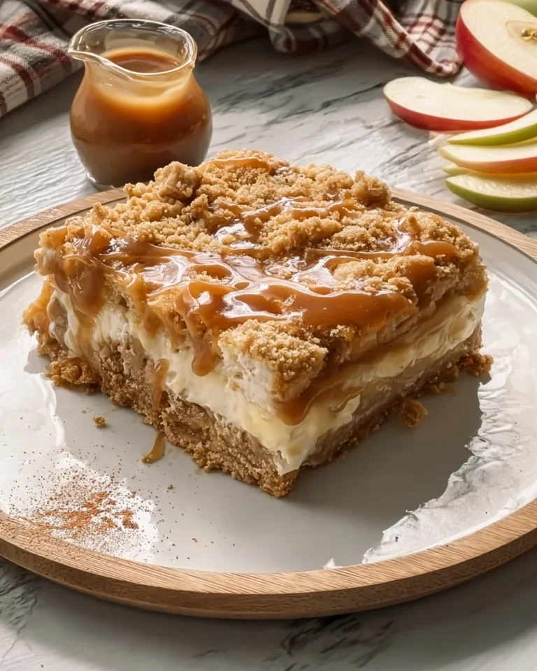 Caramel Apple Cheesecake Bars