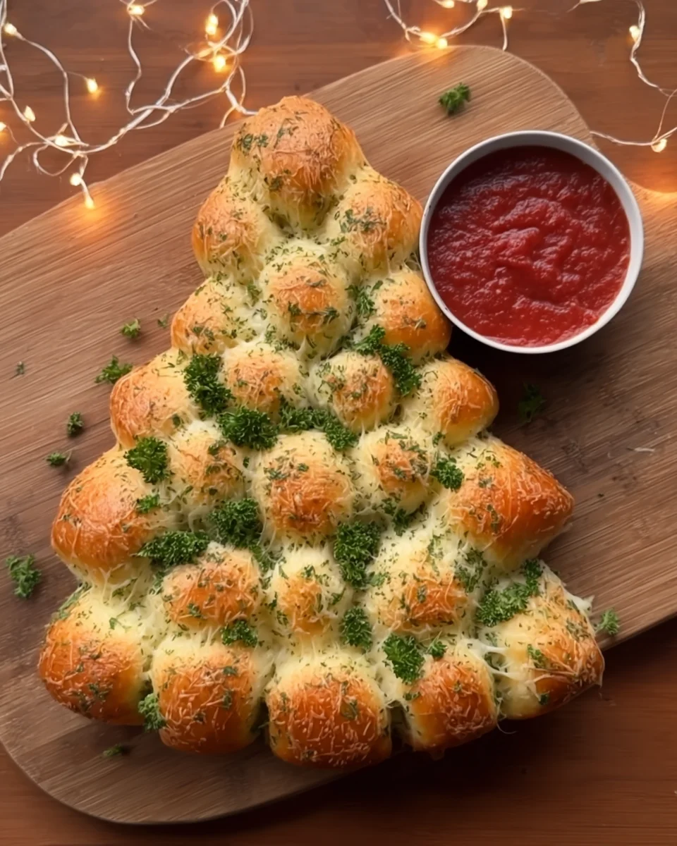 Christmas Tree Pull-Apart Bread