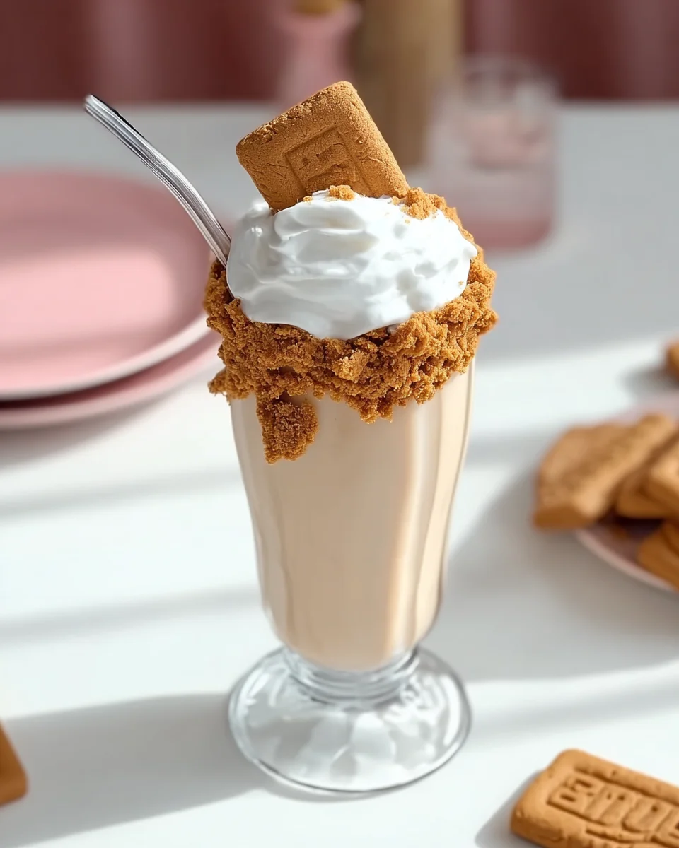 Creamy Biscoff Cookie Butter Milkshake