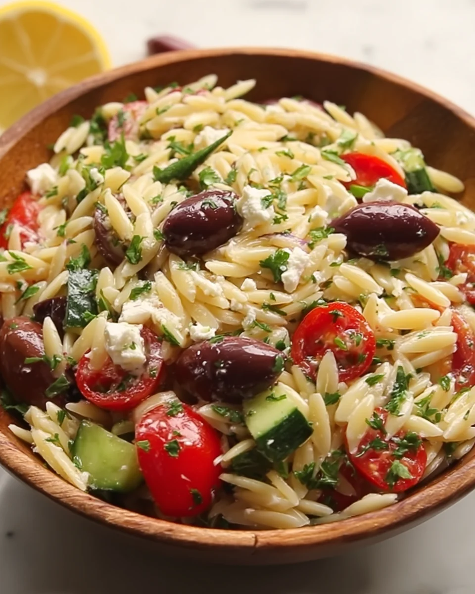 Greek Orzo Pasta Salad