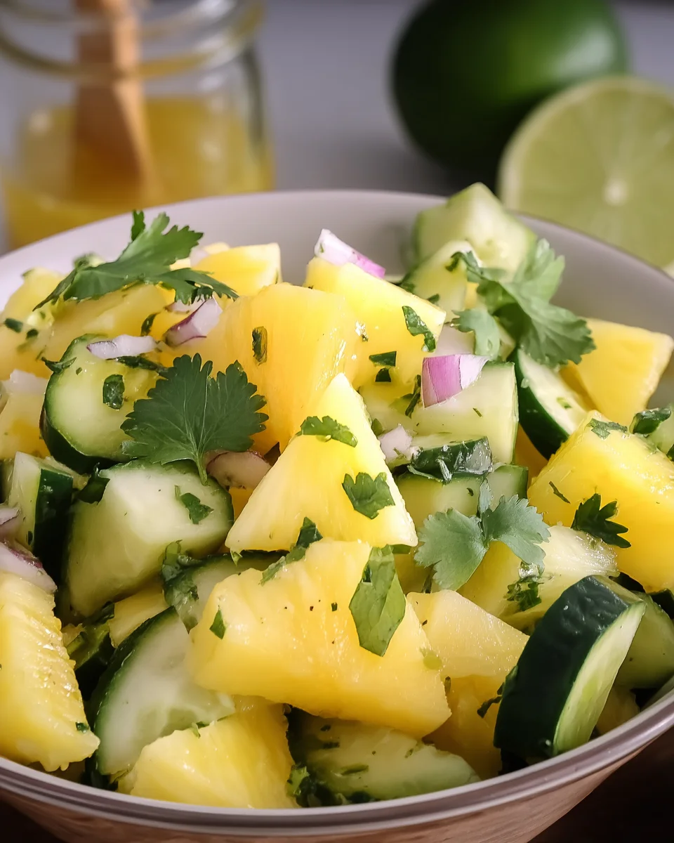 Pineapple Cucumber Salad