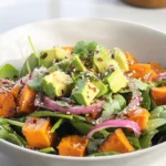 Roasted Sweet Potato and Avocado Salad