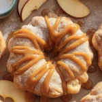 Vegan Apple Puff Pasty Doughnuts