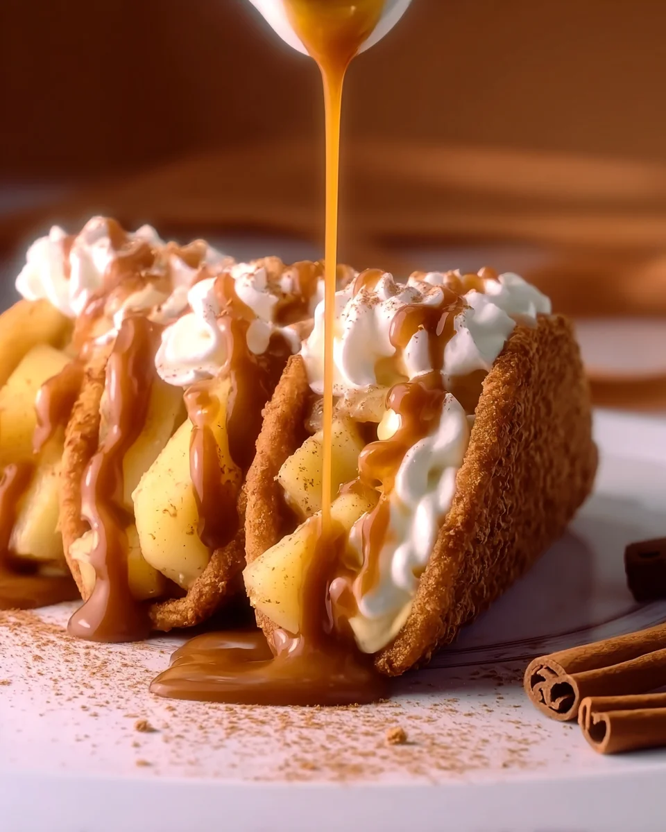Apple pie cheesecake tacos