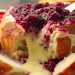 BAKED CRANBERRY BRIE BREAD BOWL