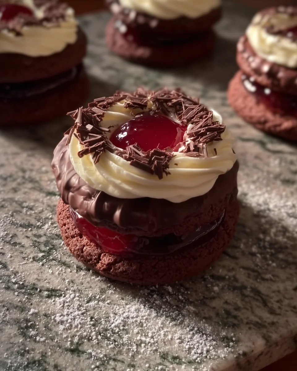 Black Forest Christmas Cookies (Chocolate & Cherry Bliss!)