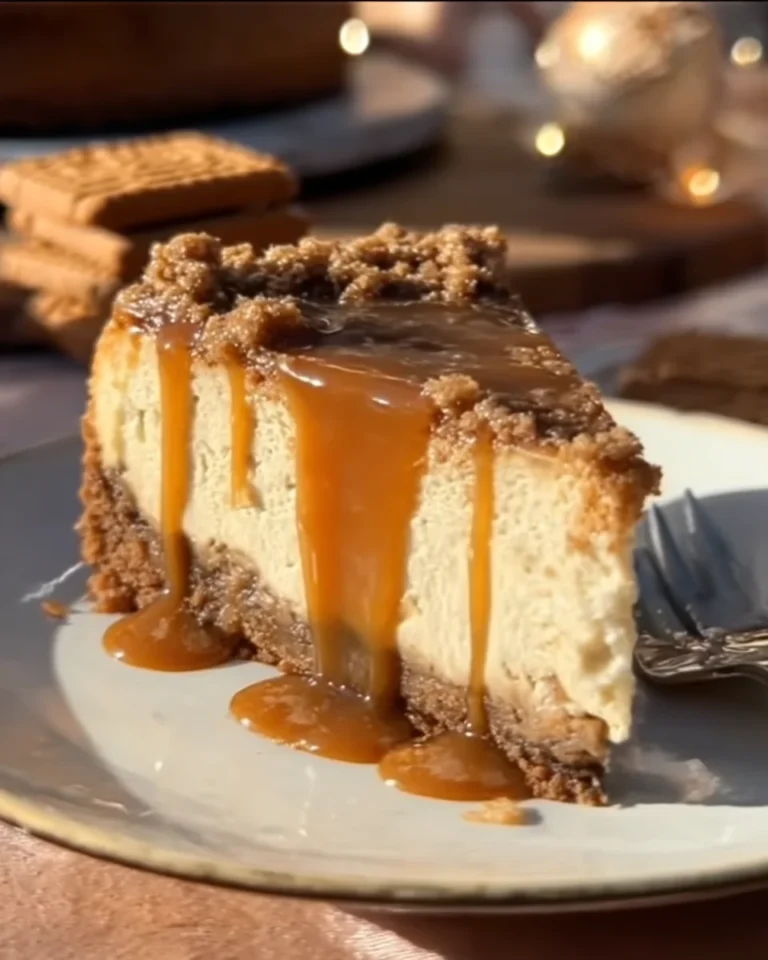 CaSALTED CARAMEL GINGERBREAD STREUSEL CHEESECAKEramel Biscoff Cheesecake