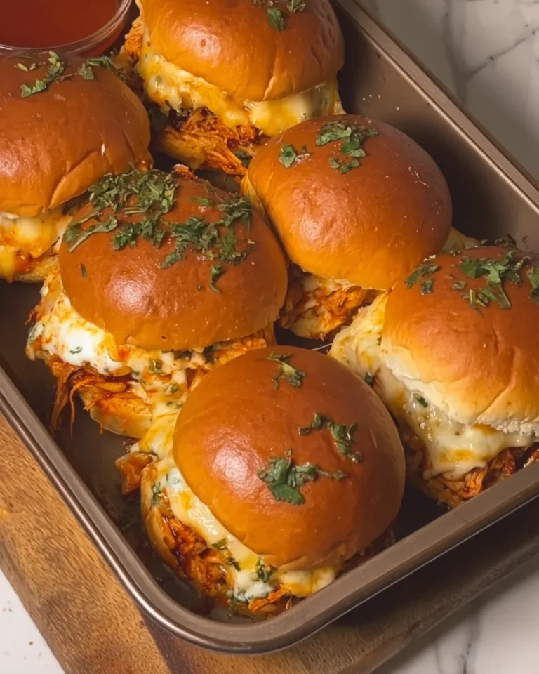 Cheesy Honey Sriracha Chicken Sliders
