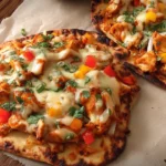 Cheesy Sweet Chilli Chicken Flatbreads